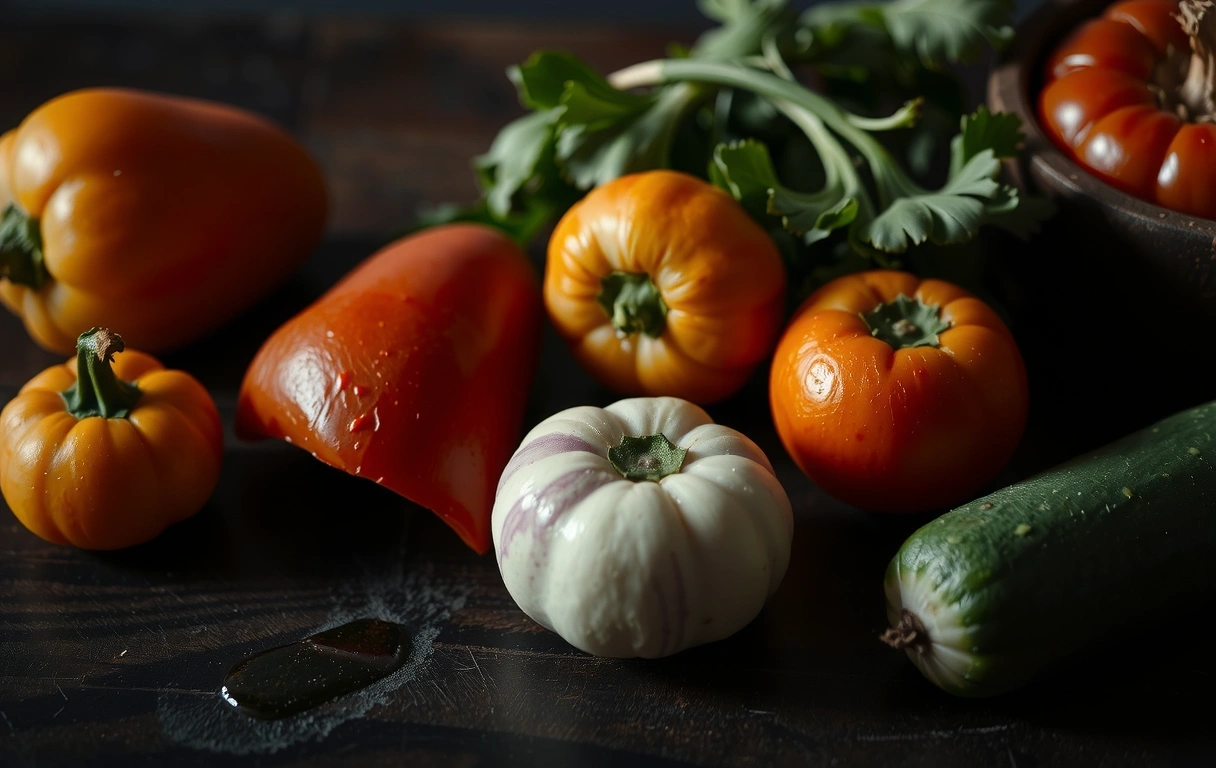 Frische Zutaten Hintergrund