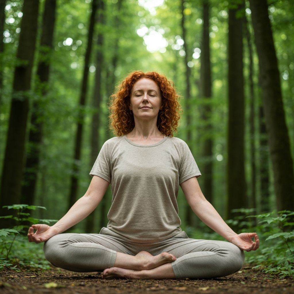 Meditation och växtbaserad wellness